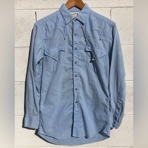 Panhandle Slim, baby blue pearl snap